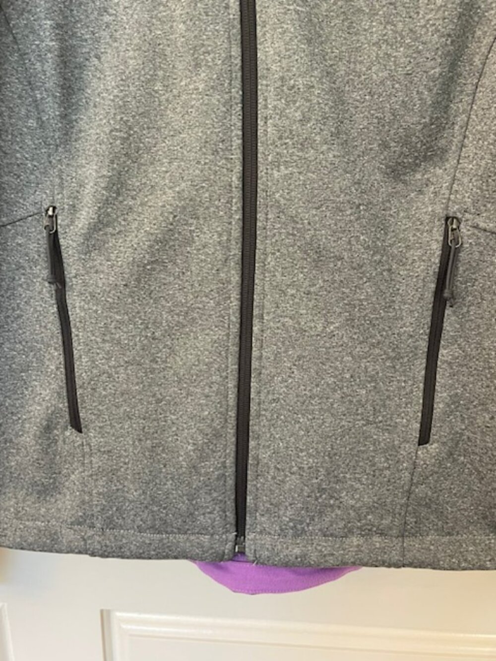 The North Face Women's Canyonwall Jacket Grey Heather Lilac Full Zip Small - Picture 4 of 11